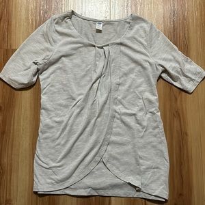 Light grey nursing top